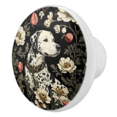 Elegant Dalmatian William Morris Inspired セラミックノブ (右)