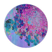 Elegant Dark Blue and Magenta Limelight Hydrangea カッティングボード (正面)