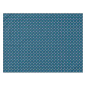 Elegant Dark Blue Damask Pattern テーブルクロス (正面(横))