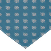 Elegant Dark Blue Damask Pattern テーブルクロス (アングル)