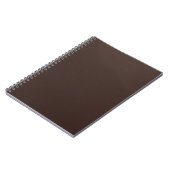 Elegant Dark Brown Leather Texture Writing ノートブック (左側)