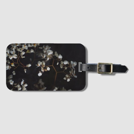 Elegant Dark Floral ラゲッジタグ (正面横)