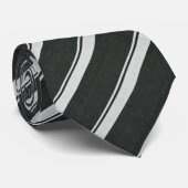 Elegant Dark Green Diagonal Striped ネクタイ (ロール)