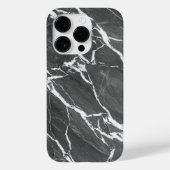 Elegant Dark Grey Marble Texture iPhone Case Case-Mate iPhoneケース (裏面)