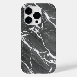 Elegant Dark Grey Marble Texture iPhone Case Case-Mate iPhone 14 Proケース