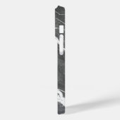 Elegant Dark Grey Marble Texture iPhone Case Case-Mate iPhoneケース (裏面 / 左)
