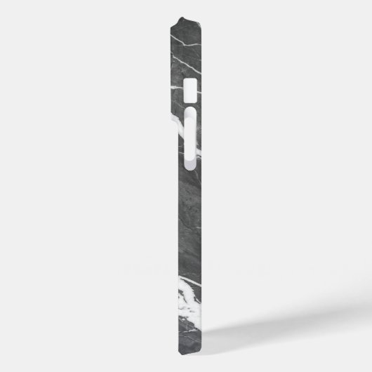 Elegant Dark Grey Marble Texture iPhone Case Case-Mate iPhoneケース (裏面 / 左)
