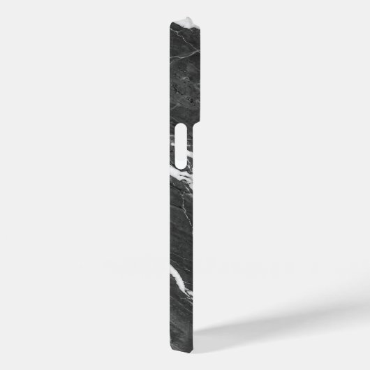 Elegant Dark Grey Marble Texture iPhone Case Case-Mate iPhoneケース (裏面 / 右)