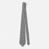 Elegant Dark Grid Pattern ネクタイ (正面)
