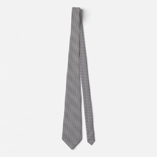 Elegant Dark Grid Pattern ネクタイ (正面)