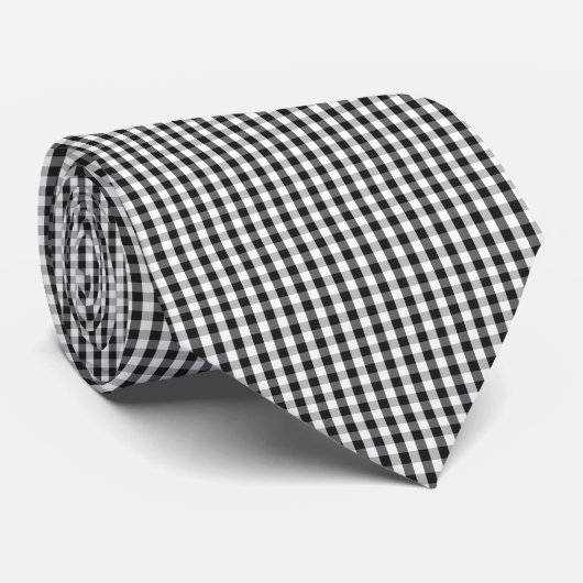 Elegant Dark Grid Pattern ネクタイ (ロール)