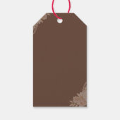 Elegant Dark Photo Quinceañera Gift Tag ギフトタグ (裏面)