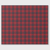 Elegant Dark Red and Black Buffalo Plaid Tartan ラッピングペーパー (フラット)