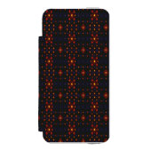  Elegant Dark Red Geometric Pattern iPad Case – Mo Incipio iPhoneウォレットケース (フォリオ 正面)