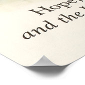 Elegant December Scripture Christian Cardinal  ポスター (角)