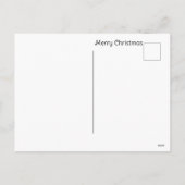 Elegant Decorated Christmas Tree Holiday Postcard シーズンポストカード (裏面)