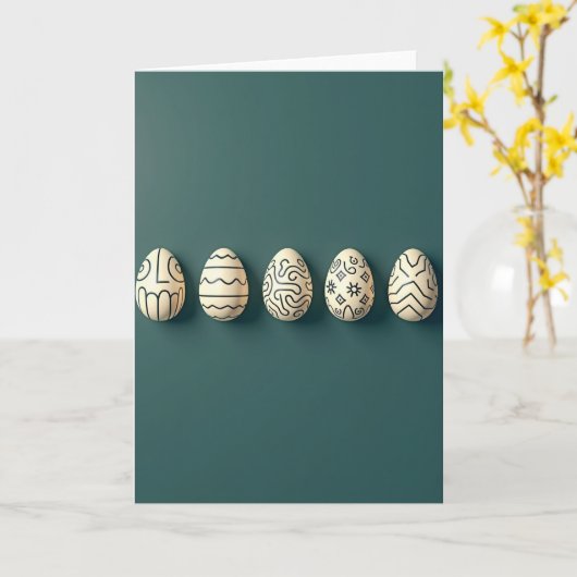 Elegant Decorative Shapes Card カード (黄色い花)