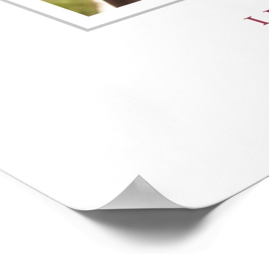 Elegant Deep Blush Bow Graduation Party Welcome ポスター (角)