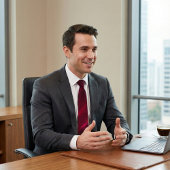 Elegant Deep Burgundy Abstract Wave ネクタイ