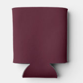 Elegant Deep Burgundy Classic Wedding 缶クーラー (裏面)