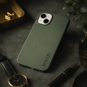 Elegant Deep Forest Green Minimalist ROULIV iPhone Case-Mate iPhoneケース