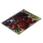 Elegant Deep Moody Burgundy Calla Lily Notebook ノートブック (左側)