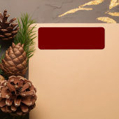 Elegant Deep Red Return Address Labels ラベル