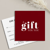 Elegant Deep Red White Beauty Salon