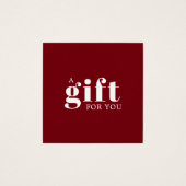 Elegant Deep Red White Beauty Salon (正面)