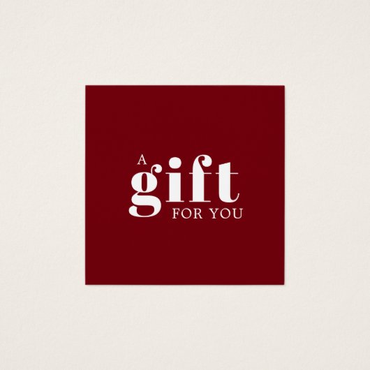 Elegant Deep Red White Beauty Salon (正面)