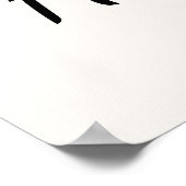 Elegant Delicate Script Stay Calm & Stay Home ポスター (角)