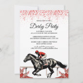 Elegant Derby Horse Racing Party Invitation 2026 招待状 (正面)