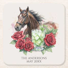 Elegant Derby Party  スクエアペーパーコースター