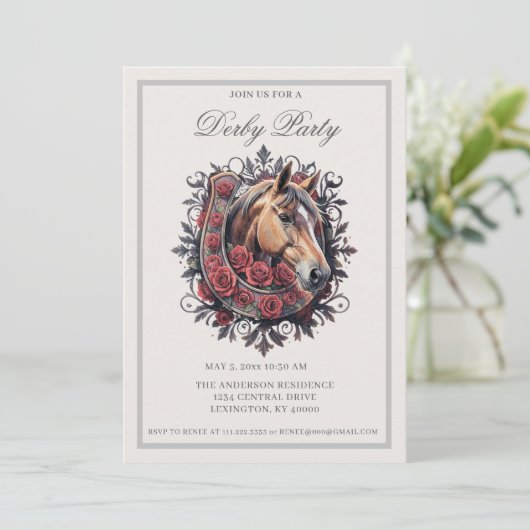 Elegant Derby Party  招待状 (スタンド正面)