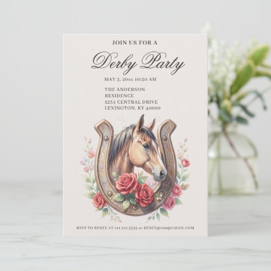 Elegant Derby Party  招待状 (スタンド正面)