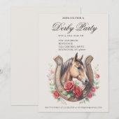 Elegant Derby Party  招待状 (正面/裏面)