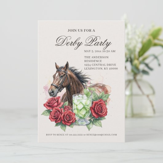 Elegant Derby Party  招待状 (スタンド正面)