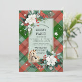 Elegant Derby Party Horse Invitation Card 招待状 (スタンド正面)