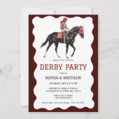 Elegant Derby Party Horse Racing Invitation 招待状 (正面)