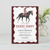 Elegant Derby Party Horse Racing Invitation 招待状 (スタンド正面)