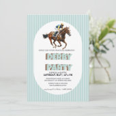 Elegant Derby Party Invitation for Horse Racing Ce 招待状 (スタンド正面)