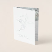 elegant design and timeless typograph 箔カード (正面)