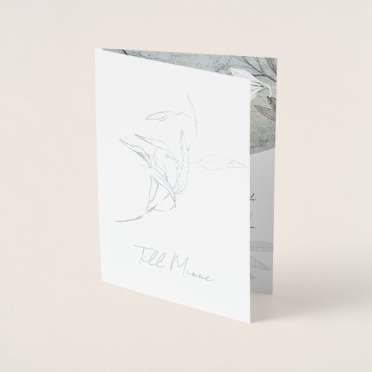 elegant design and timeless typograph 箔カード (正面)