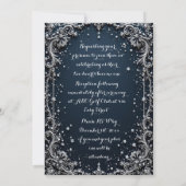 Elegant Design Wedding Invitation 招待状 (裏面)