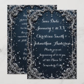 Elegant Design Wedding Invitation 招待状 (正面/裏面)