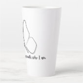 Elegant designed cushion Mug カフェラテマグ (正面)