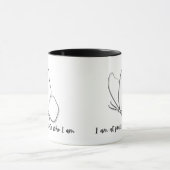 Elegant designed cushion Mug マグカップ (中央)