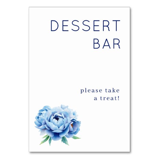 Elegant Dessert Bar Invitation テーブルナンバー (正面)