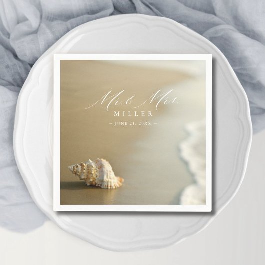 Elegant Destination Beach Wedding Reception  スタンダードカクテルナプキン