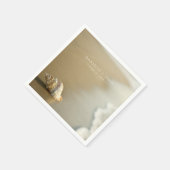 Elegant Destination Beach Wedding Reception  スタンダードカクテルナプキン (角)